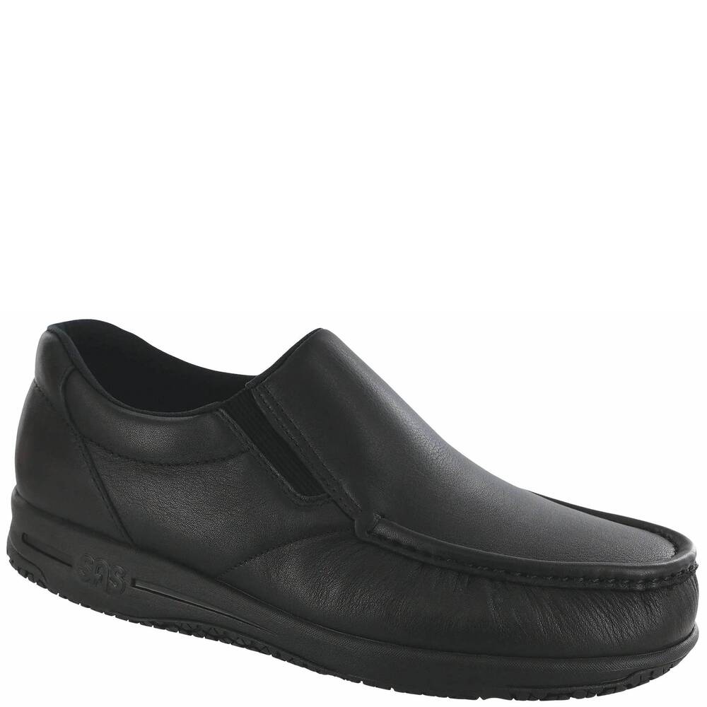 NEW SAS men's navigator slip resistant slip on in black